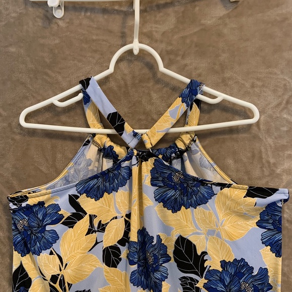 Blue/Yellow Halter Top - Picture 7 of 11